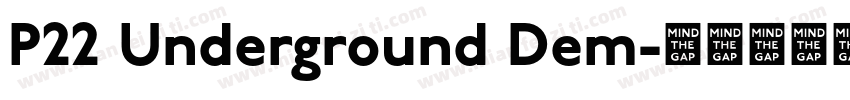 P22 Underground Dem字体转换